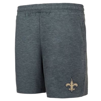 Men's Concepts Sport Charcoal New Orleans Saints Powerplay Fleece Shorts