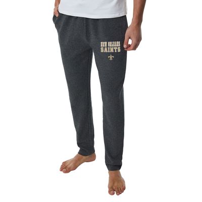 Men's Concepts Sport Charcoal New Orleans Saints Resonance Tapered Lounge Pants