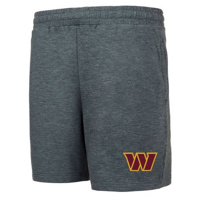 Men's Concepts Sport Charcoal Washington Commanders Powerplay Tri-Blend Fleece Shorts