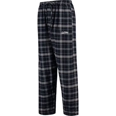 Men's Concepts Sport College Navy Seattle Seahawks Ultimate Plaid Flannel Pajama Pants