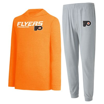 Men's Concepts Sport Gray/Orange Philadelphia Flyers Meter Pullover Hoodie & Jogger Pants Set