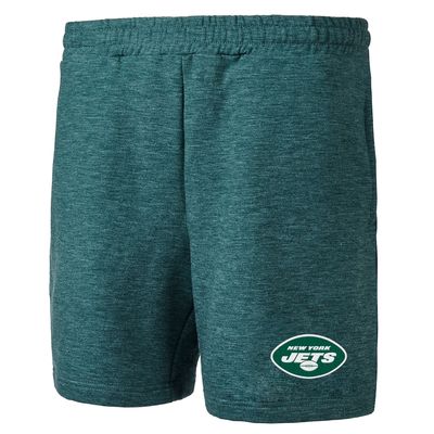 Men's Concepts Sport Green New York Jets Powerplay Fleece Shorts