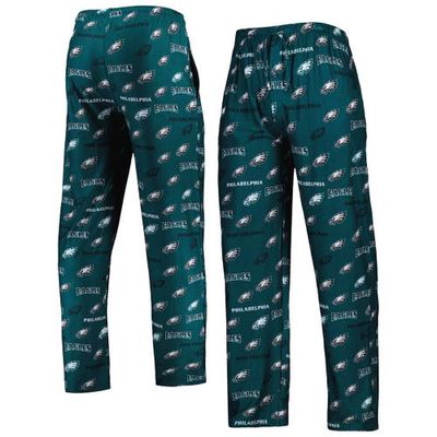 Men's Concepts Sport Green Philadelphia Eagles Breakthrough Allover Print Knit Sleep Pants