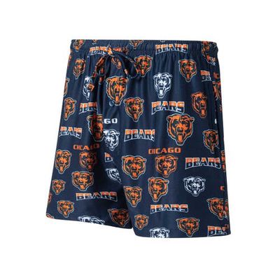 Men's Concepts Sport Navy Chicago Bears Breakthrough Jam Allover Print Knit Shorts