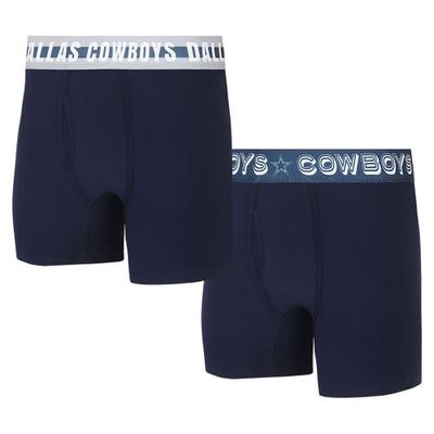 Men's Concepts Sport Navy Dallas Cowboys Gauge Two-Pack Boxer Briefs Set