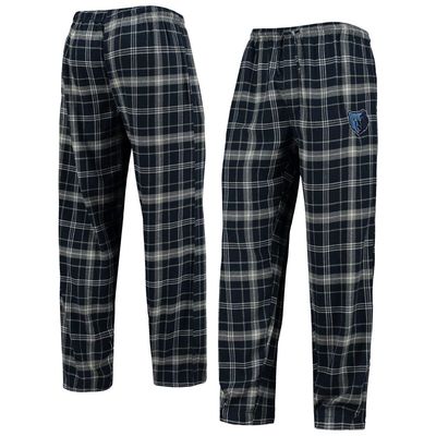 Men's Concepts Sport Navy/Gray Memphis Grizzlies Ultimate Plaid Flannel Pajama Pants
