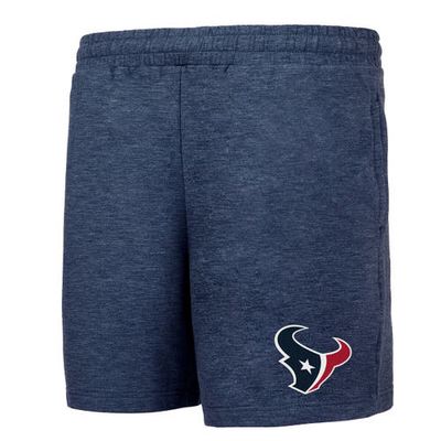 Men's Concepts Sport Navy Houston Texans Powerplay Tri-Blend Fleece Shorts