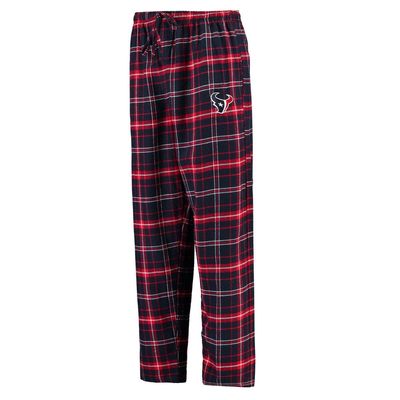 Men's Concepts Sport Navy Houston Texans Ultimate Plaid Flannel Pajama Pants
