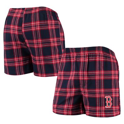 Men's Concepts Sport Navy/Red Boston Red Sox Takeaway Flannel Boxers