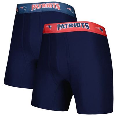 Men's Concepts Sport Navy/Red New England Patriots 2-Pack Boxer Briefs Set