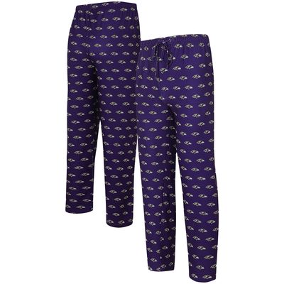 Men's Concepts Sport Purple Baltimore Ravens Gauge Allover Print Knit Pants