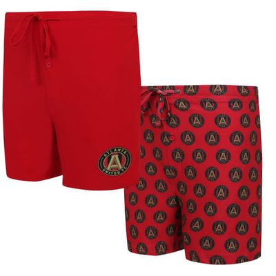 Men's Concepts Sport Red Atlanta United FC Gauge Two-Pack Shorts Set