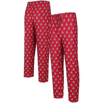Men's Concepts Sport Red New England Patriots Gauge Throwback Allover Print Knit Pants