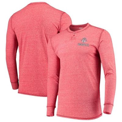 Men's Concepts Sport Red Toronto FC Podium Henley Long Sleeve T-Shirt