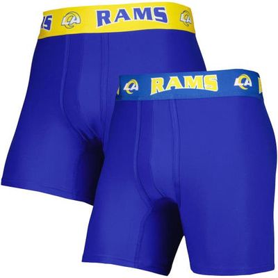 Men's Concepts Sport Royal/Gold Los Angeles Rams 2-Pack Boxer Briefs Set