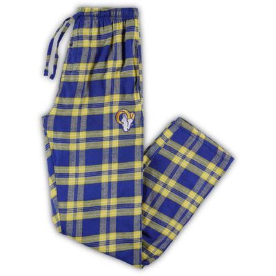 Men's Concepts Sport Royal/Gold Los Angeles Rams Big and Tall Ultimate Flannel Pajama Pants