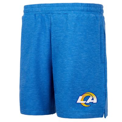 Men's Concepts Sport Royal Los Angeles Rams Powerplay Tri-Blend Fleece Shorts