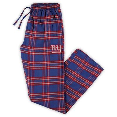 Men's Concepts Sport Royal/Red New York Giants Big & Tall Ultimate Flannel Pajama Pants