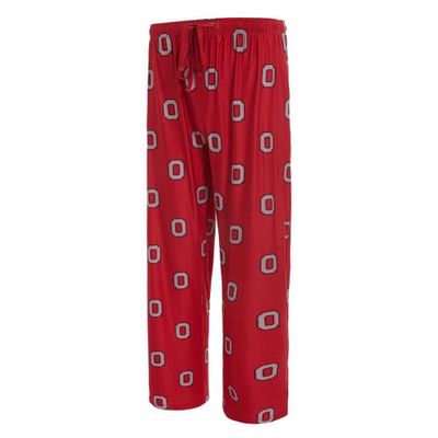 Men's Concepts Sport Scarlet Ohio State Buckeyes Logo Flagship Allover Print Pants