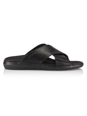 Men's Conrad Leather Sandals - Black - Size 7 - Black - Size 7