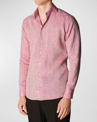 Men's Contemporary Fit Linen Shirt