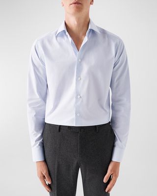 Men's Contemporary Fit Pin Dot Fine Pique Shirt