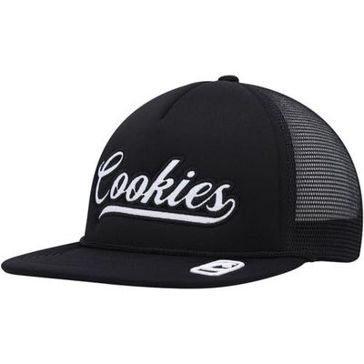 Men's Cookies Black Pack Talk Foam Trucker Snapback Hat