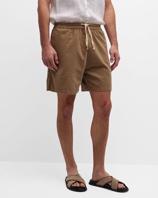 Men's Corduroy Drawstring Shorts
