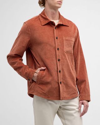 Men's Corduroy Overshirt with Pockets