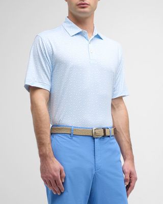 Men's Corkscrew Performance Jersey Polo Shirt