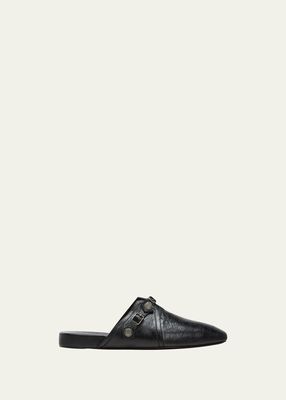 Men's Cosy Cagole Leather Mules
