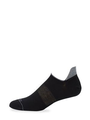Men's Cotton Ankle Socks - Black - Black