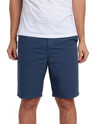 Men's Cotton-Blend Shorts - Denim - Size 32