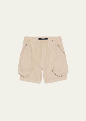 Men's Cotton Canvas Cargo Shorts