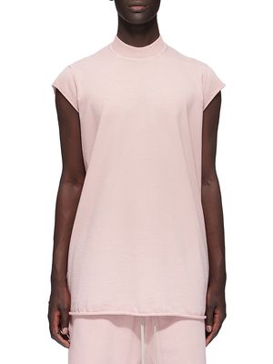 Men's Cotton Cap-Sleeve T-Shirt - Faded Pink - Size Small - Faded Pink - Size Small
