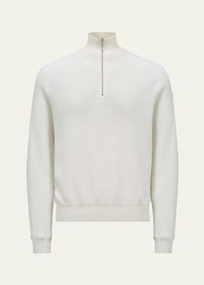Men's Cotton-Cashmere Ribbed Sweater