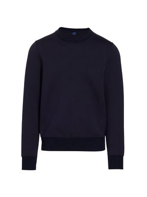 Men's Cotton Crewneck Sweater - Blue - Size Medium - Blue - Size Medium
