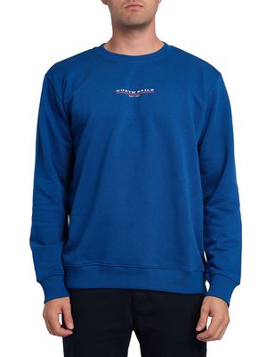 Men's Cotton Crewneck Sweatshirt - Ocean - Size Small