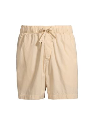 Men's Cotton Drawstring Shorts - Khaki - Size Large - Khaki - Size Large