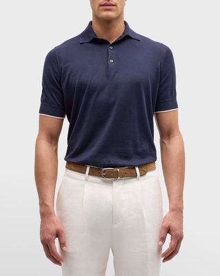 Men's Cotton Dress Polo Shirt