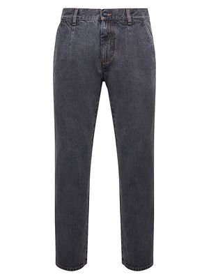 Men's Cotton Five-Pocket Jeans - Grey - Size 30 - Grey - Size 30