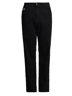 Men's Cotton Five-Pocket Trousers - Black - Size 30