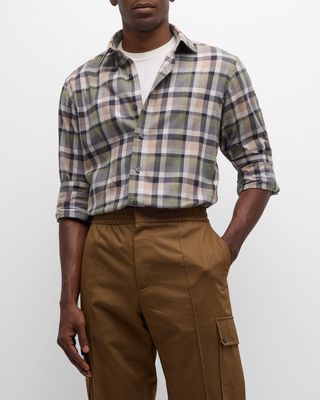 Men's Cotton Flannel Sport Shirt
