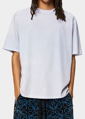 Men's Cotton Jersey Multi-Flag Printed T-Shirt