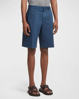 Men's Cotton-Linen Chino Shorts