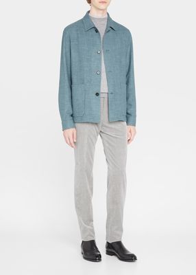 Men's Cotton-Linen Chore Jacket