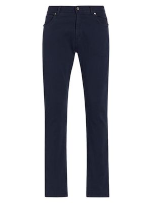 Men's Cotton-Linen Jeans - Navy - Size 30 - Navy - Size 30