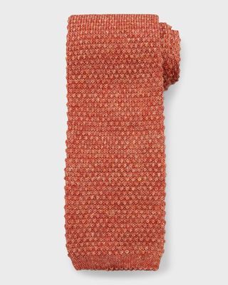 Men's Cotton-Linen Knit Tie