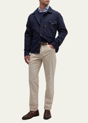 Men's Cotton-Linen Overshirt