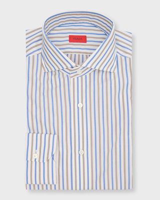 Men's Cotton Multi-Stripe Sport Shirt